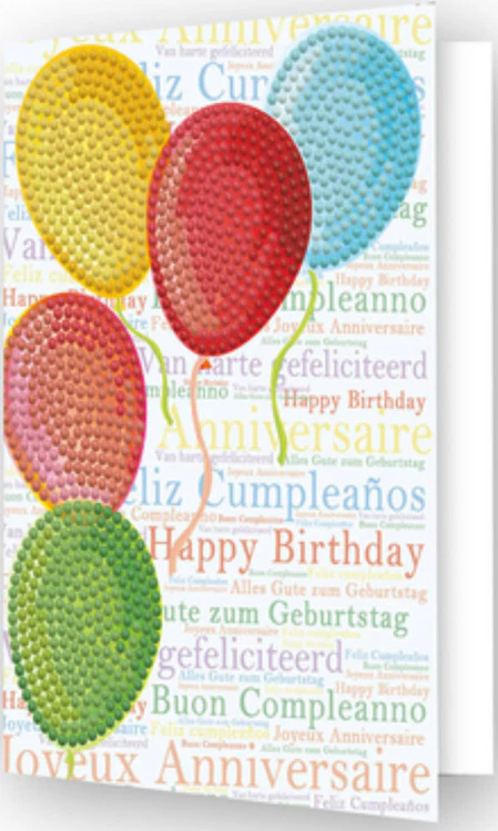 Diamond Dotz Balloons on High Greeting Card - Image 5