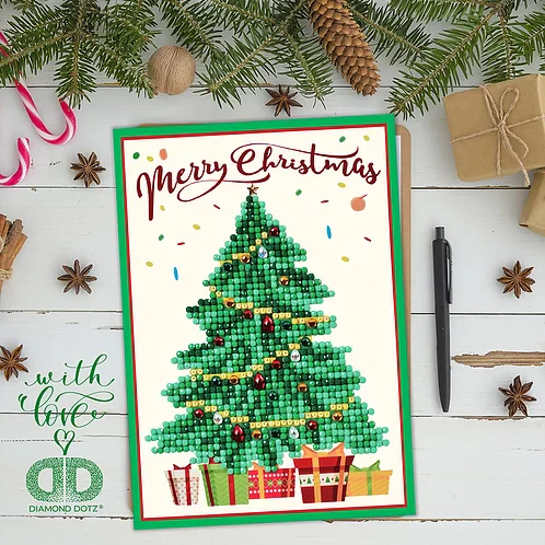 Diamond Dotz Christmas Tree Greeting Card - Image 3