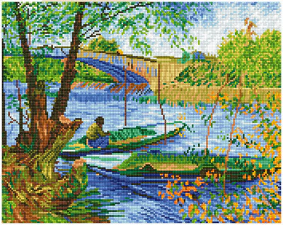 Diamond Dotz Fishing in Spring (Van Gogh)