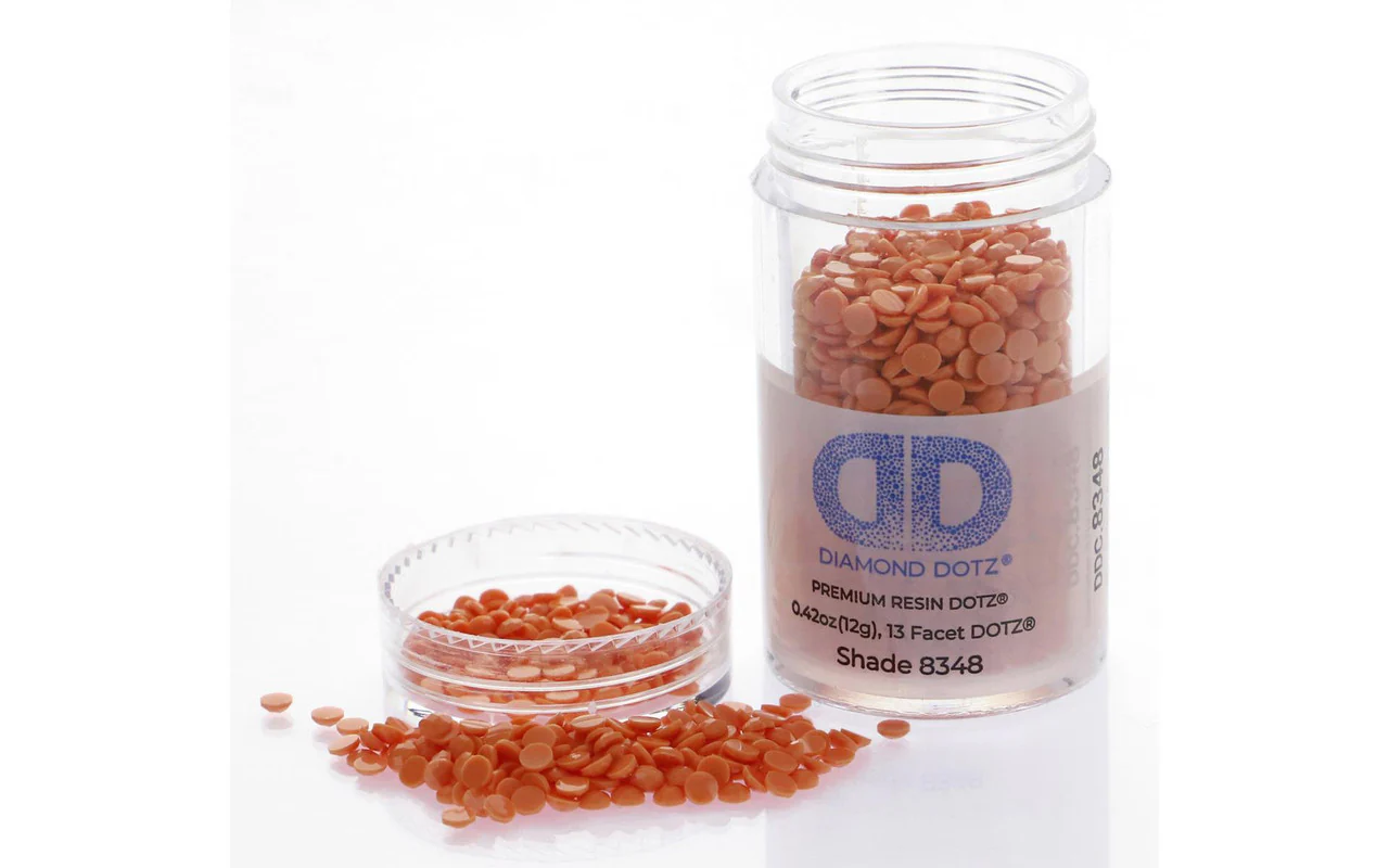 Diamond Dotz Freestyle Gems 2.8mm 12g LIght Brick Red 8348