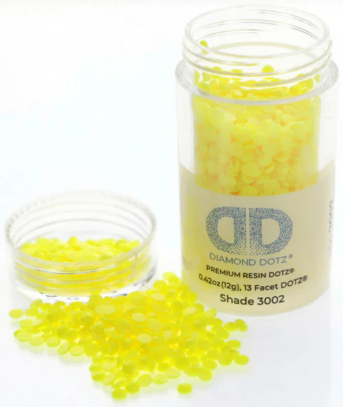 Diamond Dotz Freestyle Gems 2.8mm 12g Neon Yellow 3002 - Image 4