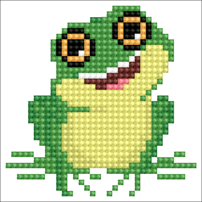 Diamond Dotz Frog with Frame