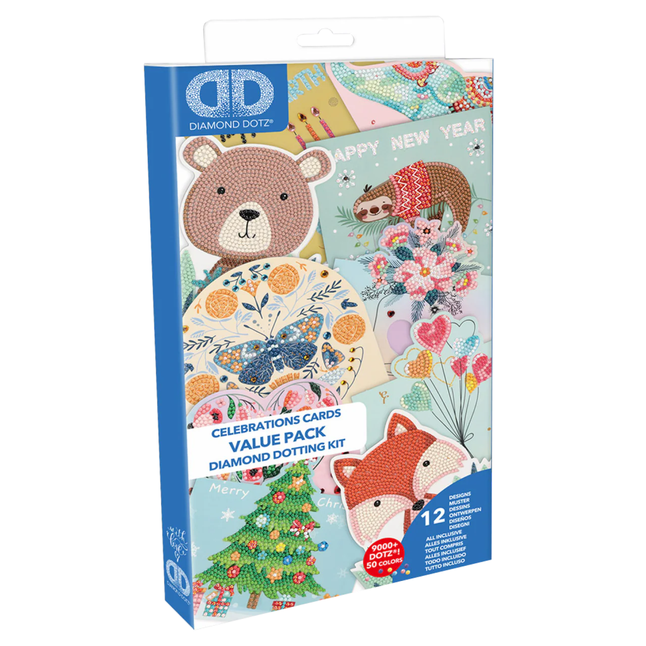 Diamond Dotz Greeting Cards Celebration Value Pack - 12 Cards - Image 2