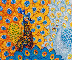 Diamond Dotz Romantic Peacocks