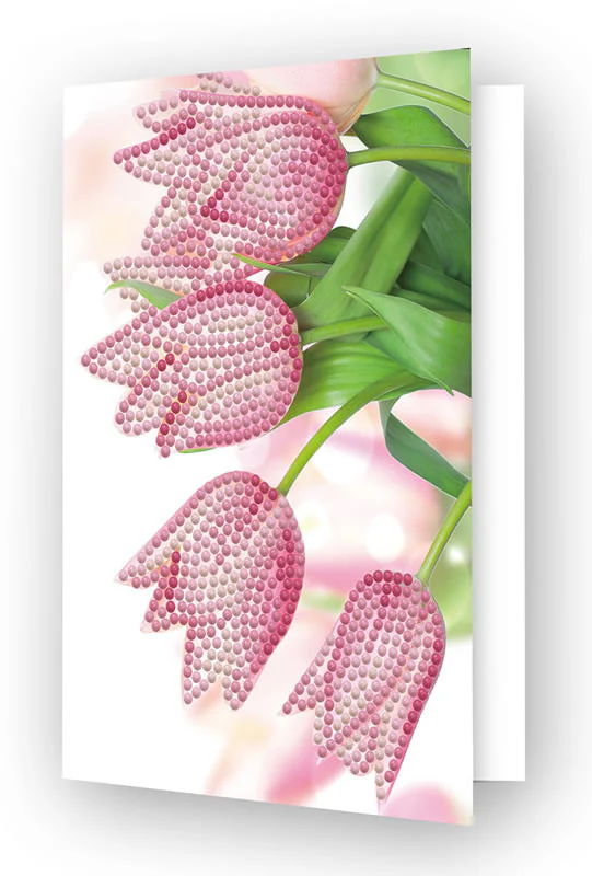 Diamond Dotz Romantic Tulips Greeting Card