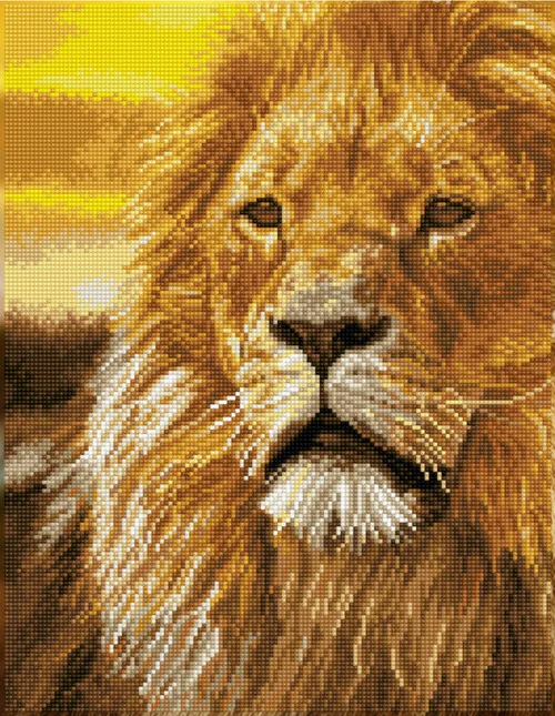 Diamond Dotz SQUARES Lord of the Serengeti - Image 3