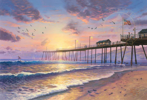 Diamond Dotz Thomas Kinkade Footprints in the Sand - Image 2