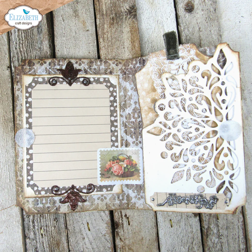 Elizabeth Craft Designs Art Journal Romance Die Set - Image 13