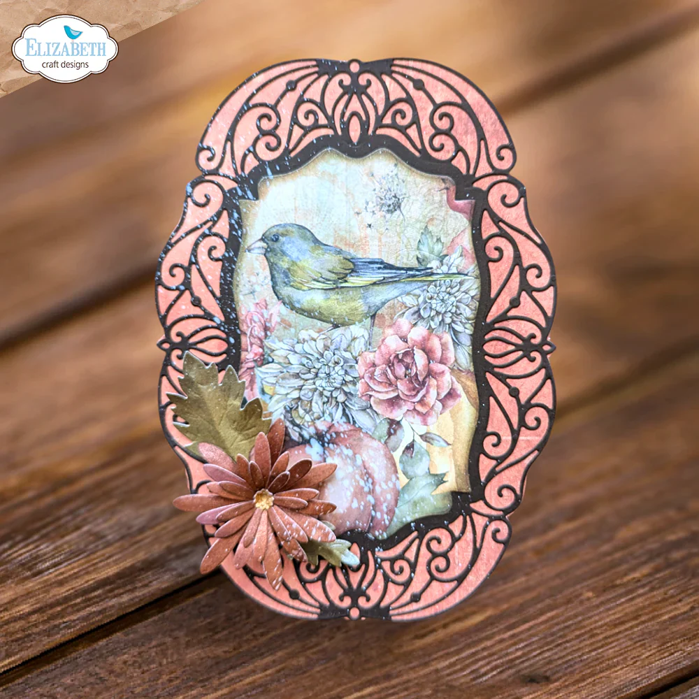 Elizabeth Craft Designs Autumn Fancy Frame Metal Die Set - Image 11
