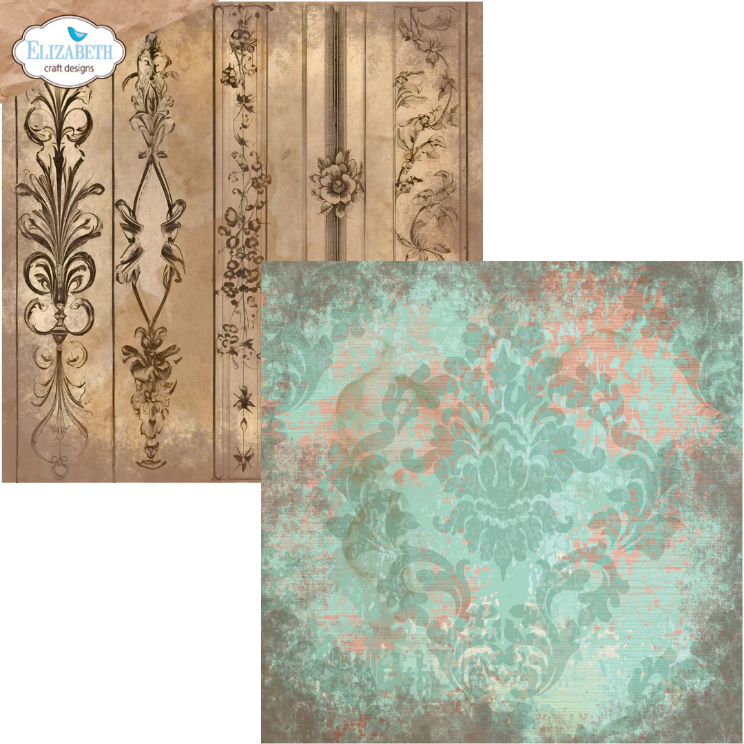 Elizabeth Craft Designs Backgrounds Volume 4 12” x 12” Paper Pack - Image 2