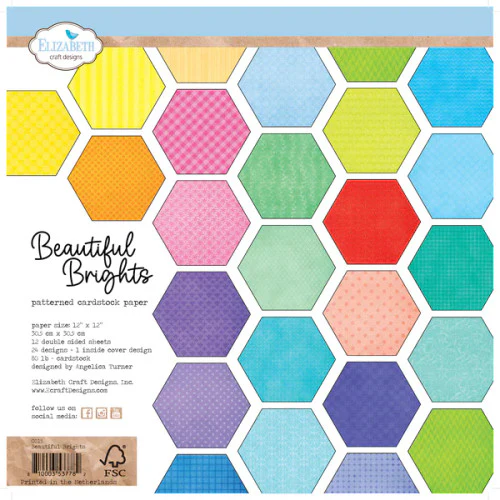 Elizabeth Craft Designs Beautiful Brights 12” x 12” Paper - Image 2