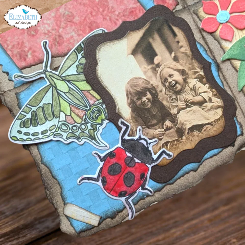 Elizabeth Craft Designs Beetles and Bugs Die & Stamp Set - Image 6