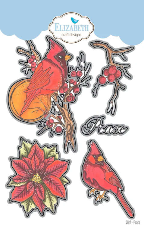 Elizabeth Craft Designs Birds of Peace Metal Die Set - Image 6