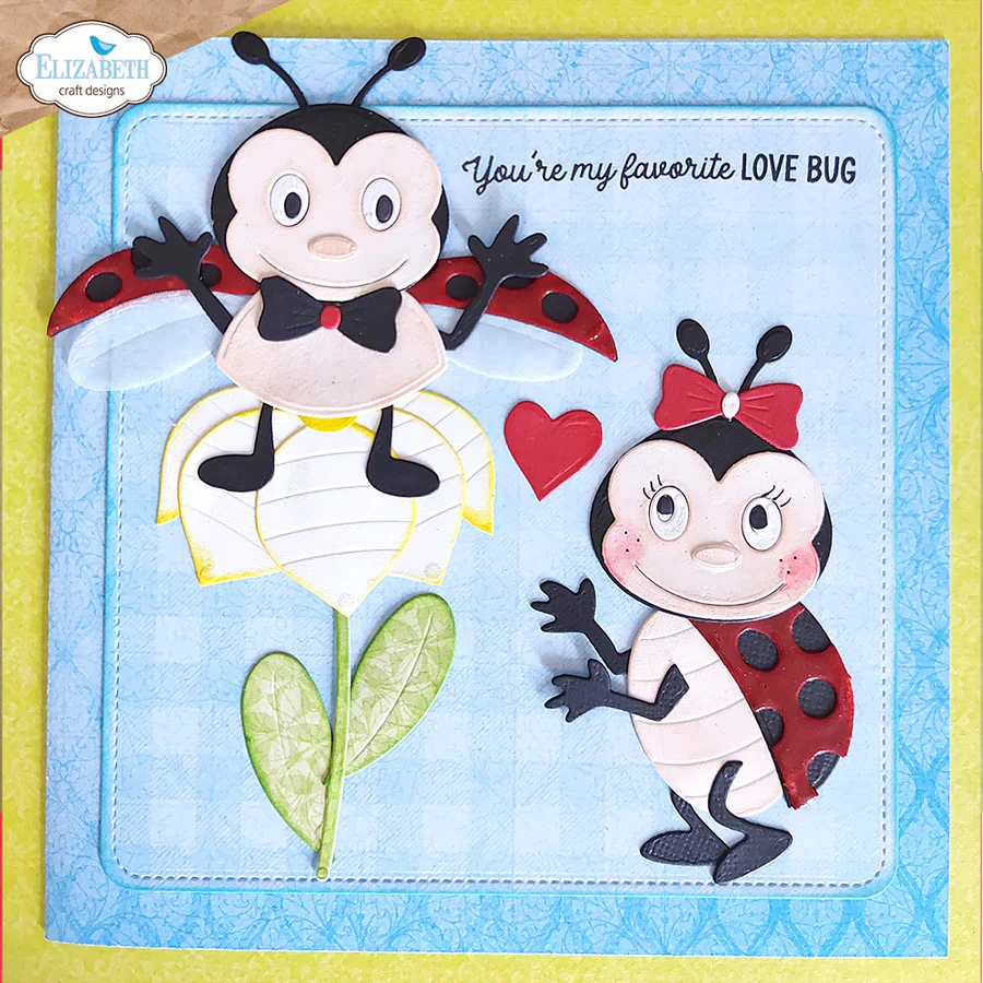 Elizabeth Craft Designs Bugs and Kisses Stamp Set - Image 3