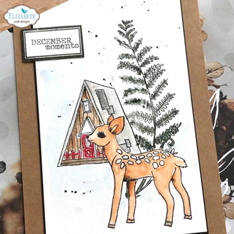 Elizabeth Craft Designs Cabin Love Stamp Set - Image 9