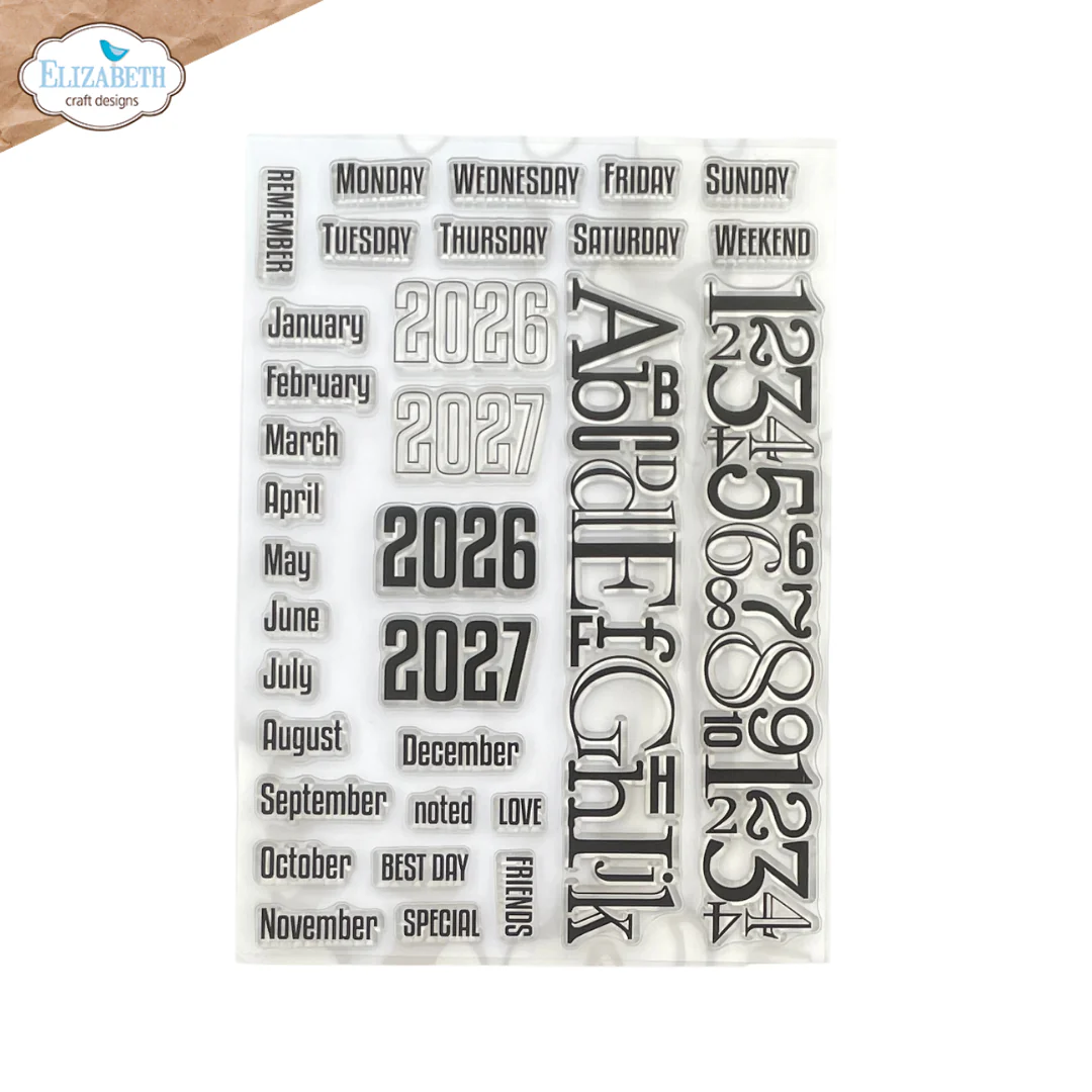 Elizabeth Craft Designs Calendar Elements Stamp Set - Image 2