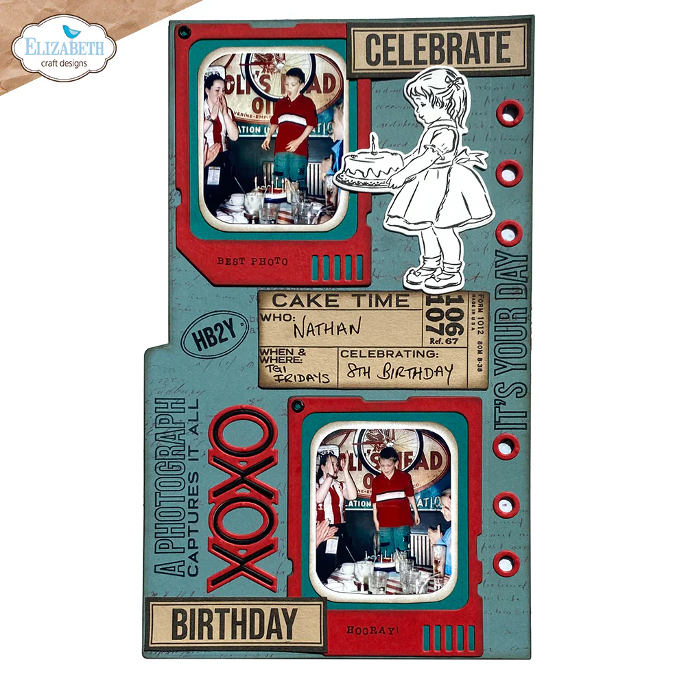 Elizabeth Craft Designs Celebrations 2 Die & Stamp Set - Image 3
