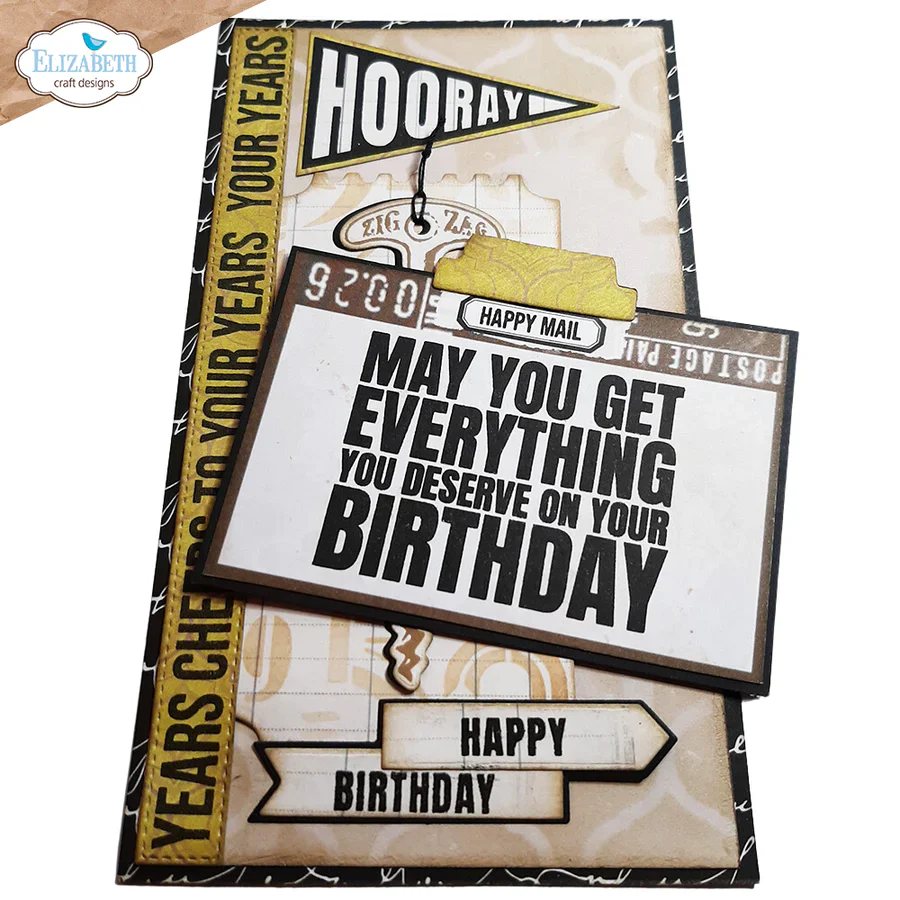 Elizabeth Craft Designs Celebrations Die & Stamp Set - Image 3