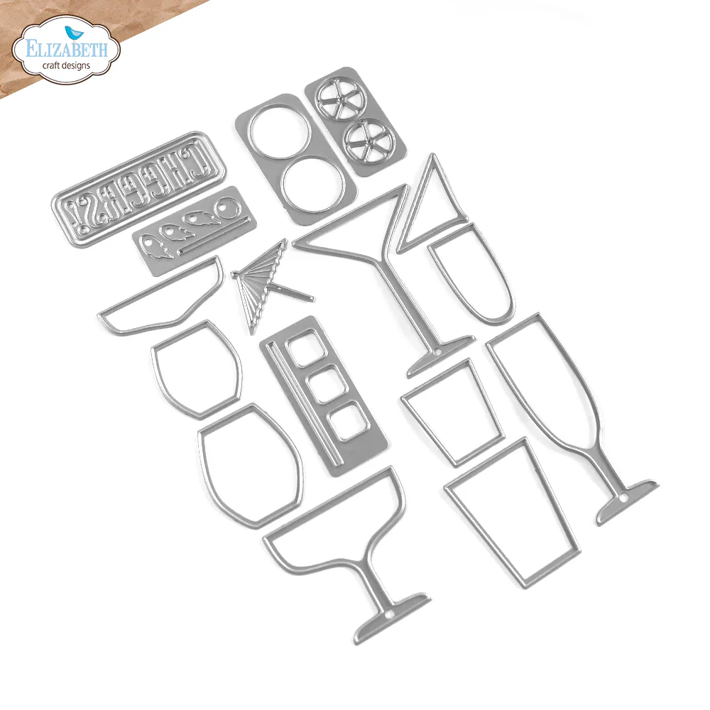 Elizabeth Craft Designs Cheers to You Metal Die Set - Image 2