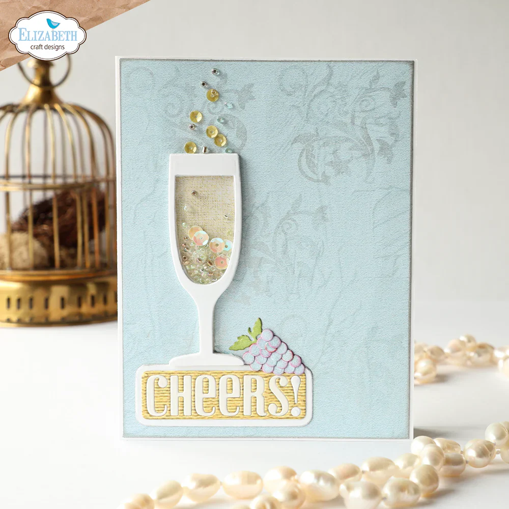 Elizabeth Craft Designs Cheers to You Metal Die Set - Image 6