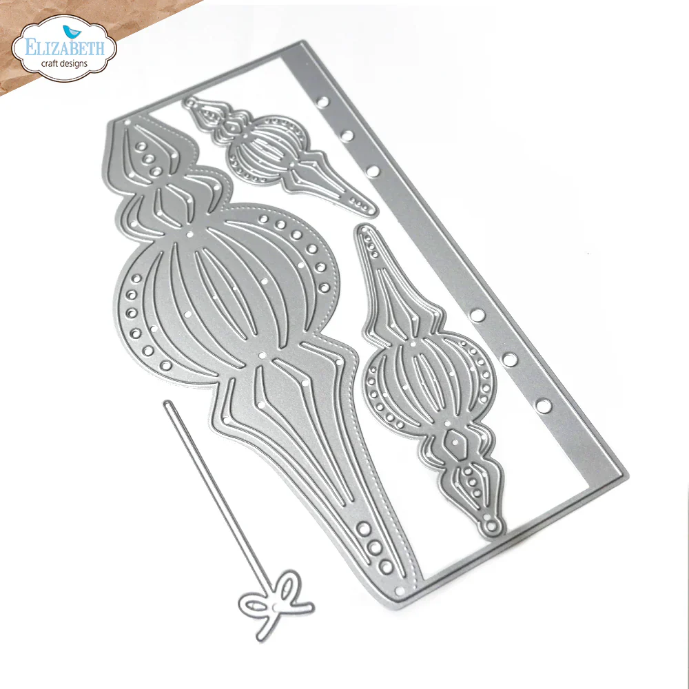Elizabeth Craft Designs Christmas Bauble Page Metal Die Set - Image 2