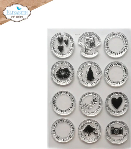 Elizabeth Craft Designs Circles with Sentiments Stamp - Image 5