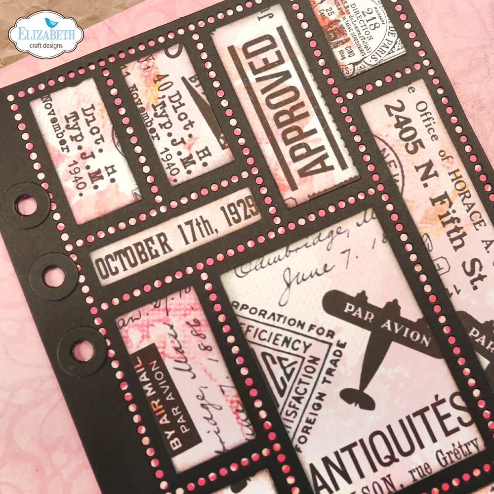 Elizabeth Craft Designs Correspondence From The Past 1 Stamp Set - Image 3