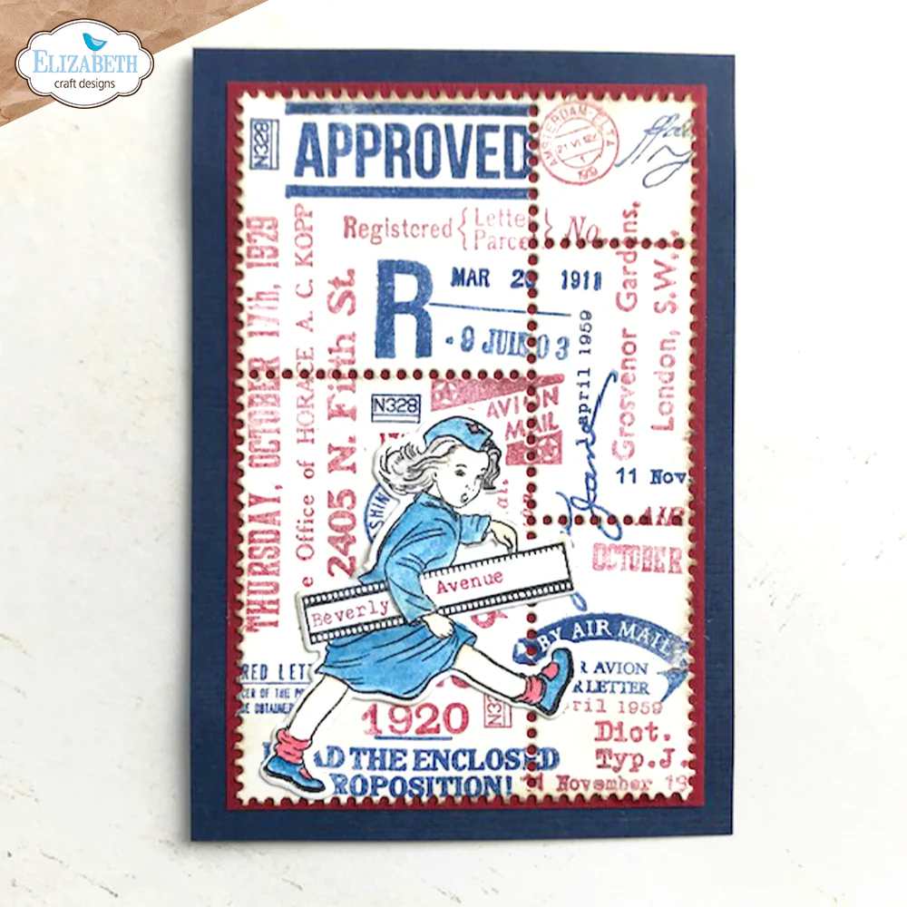 Elizabeth Craft Designs Correspondence From The Past 1 Stamp Set - Image 4