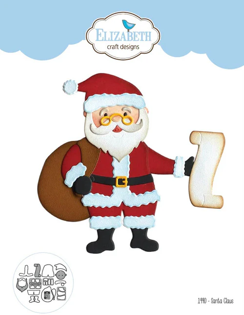Elizabeth Craft Designs Cozy & Warm Santa Claus Die Set - Image 5