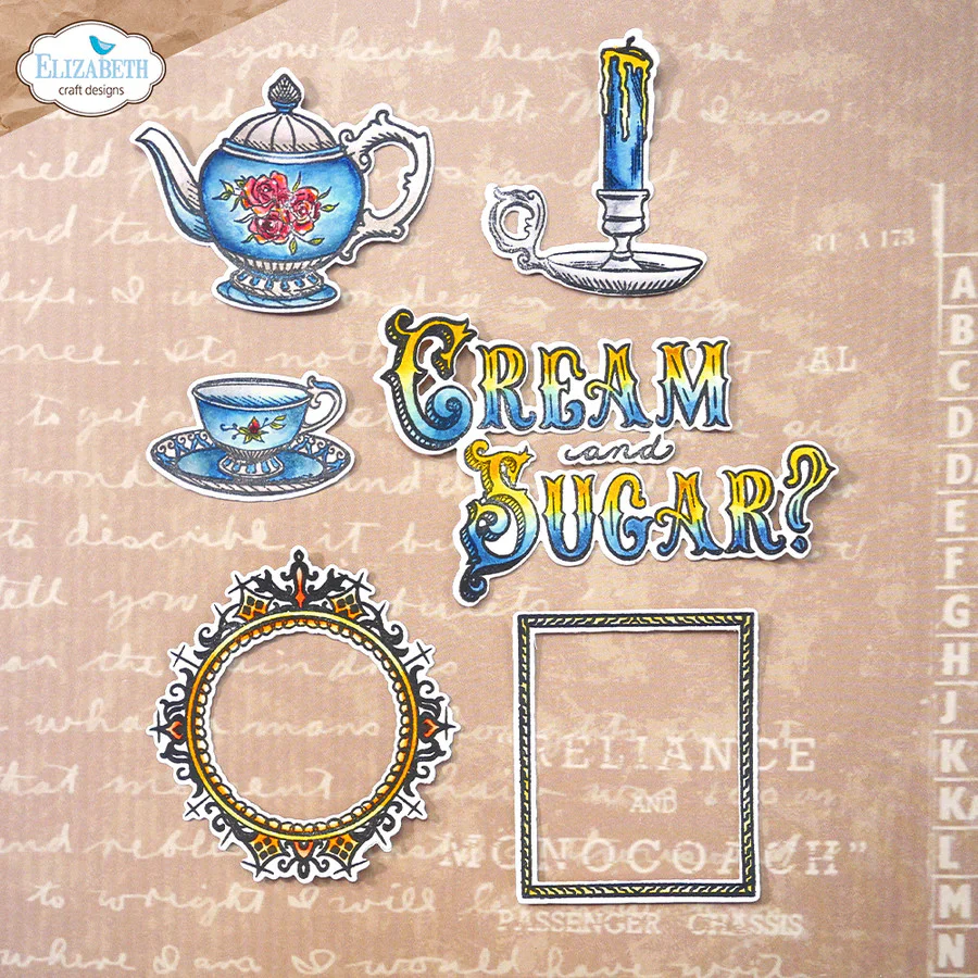 Elizabeth Craft Designs Cream and Sugar Die Set 2000 - Image 2