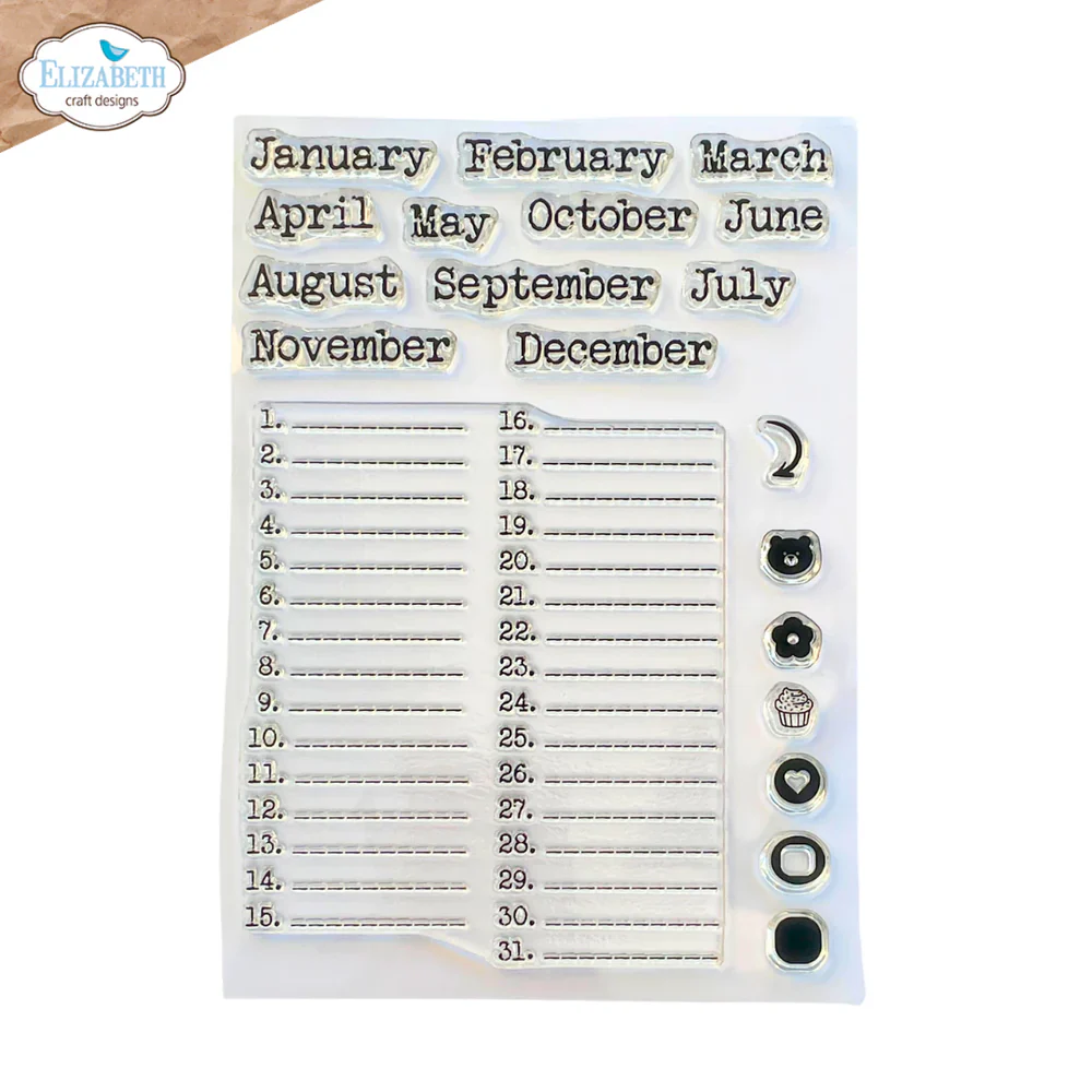 Elizabeth Craft Designs Dates to Remember Stamp Set (Limited Edition) - Image 2