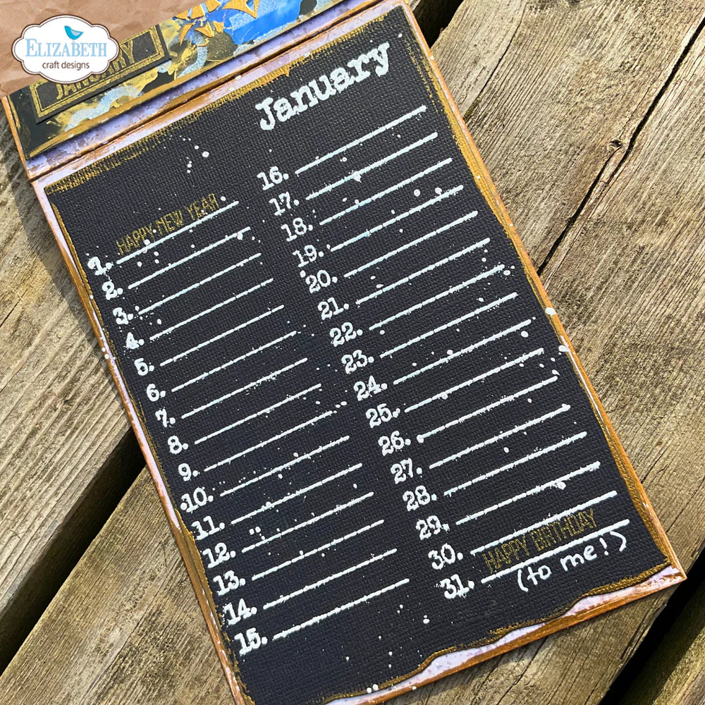 Elizabeth Craft Designs Dates to Remember Stamp Set (Limited Edition) - Image 9