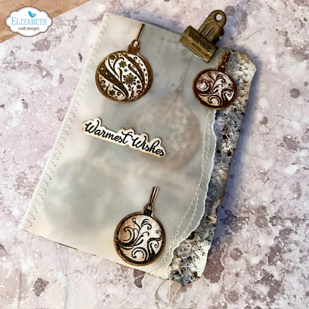 Elizabeth Craft Designs December Romance Die & Stamp Set - Image 10