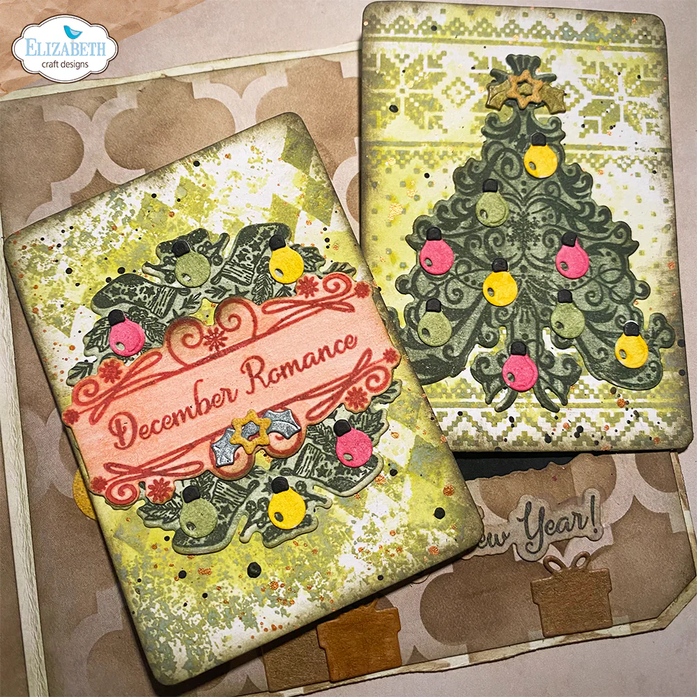 Elizabeth Craft Designs December Romance Die & Stamp Set - Image 4