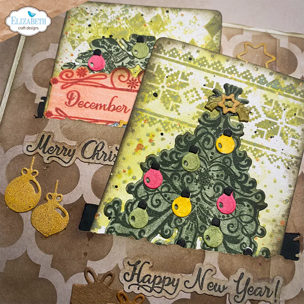 Elizabeth Craft Designs December Romance Die & Stamp Set - Image 5