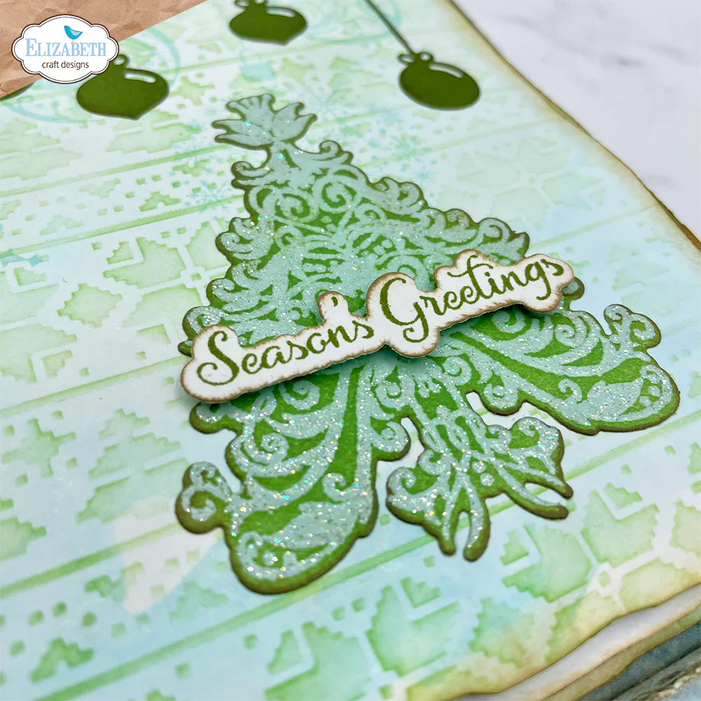 Elizabeth Craft Designs December Romance Die & Stamp Set - Image 7