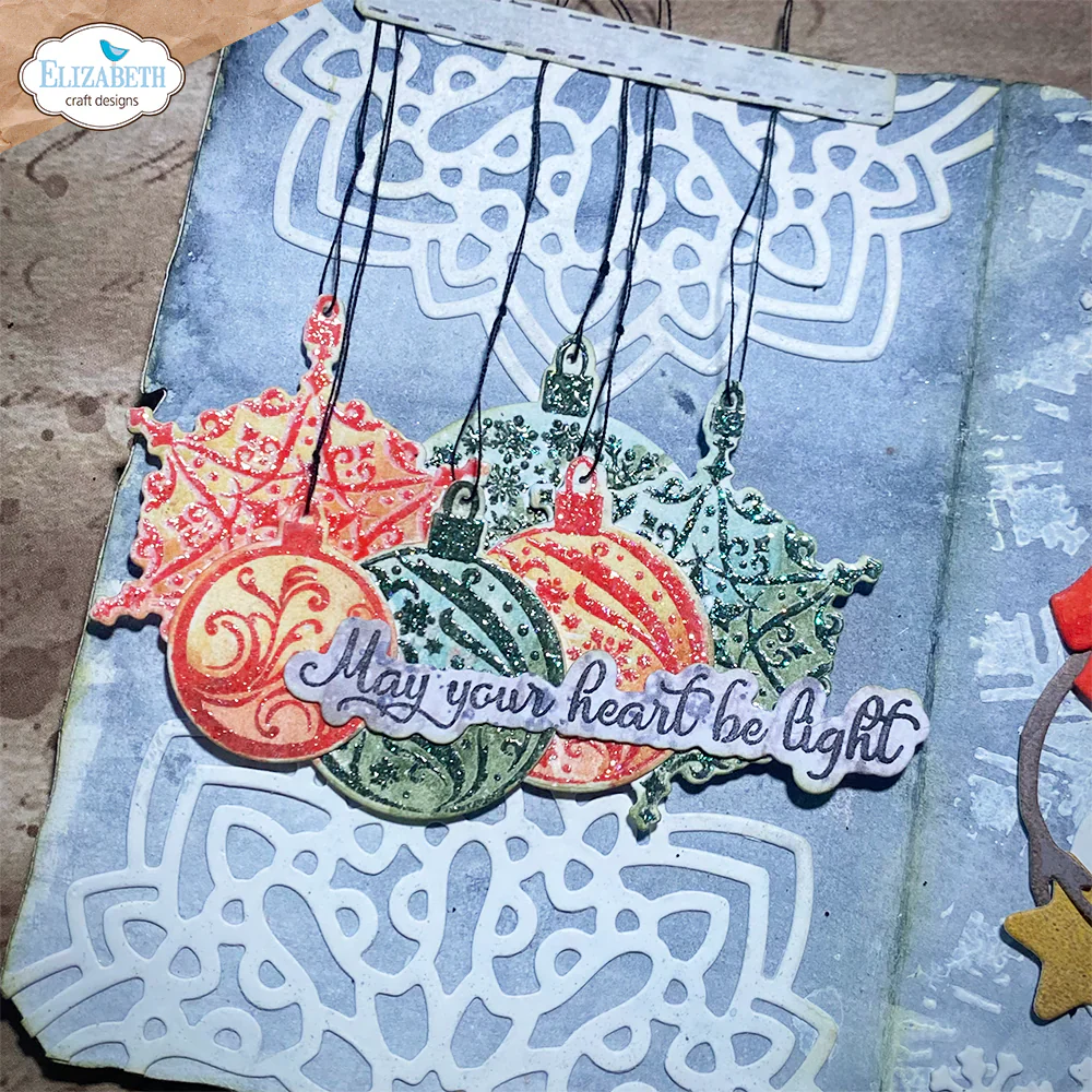 Elizabeth Craft Designs December Romance Die & Stamp Set - Image 9