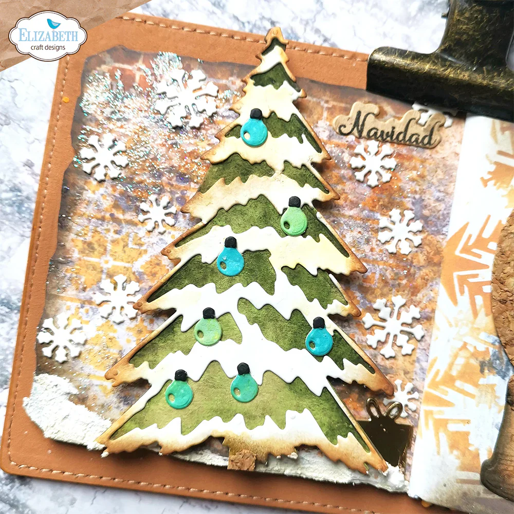 Elizabeth Craft Designs December White Metal Die Set - Image 2