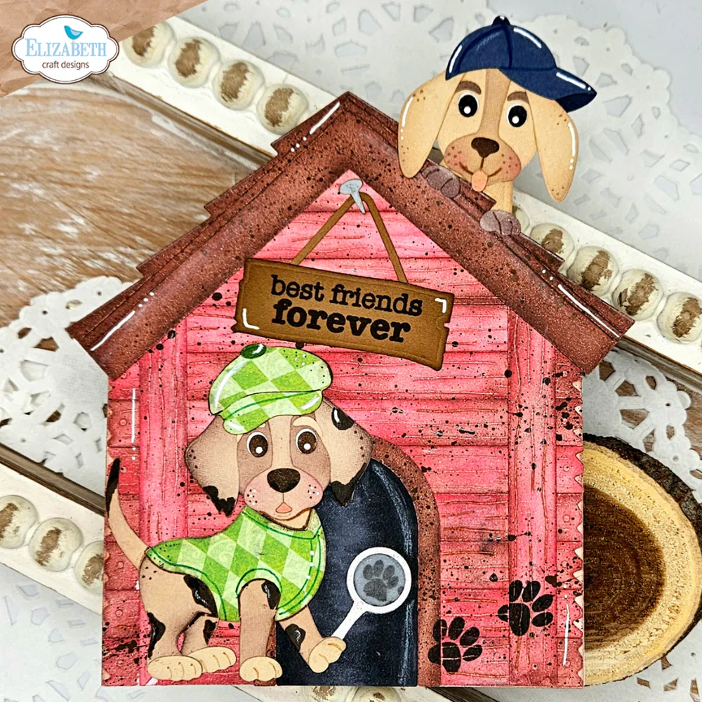 Elizabeth Craft Designs Dog Days Sentiments Stamp Set - Image 3