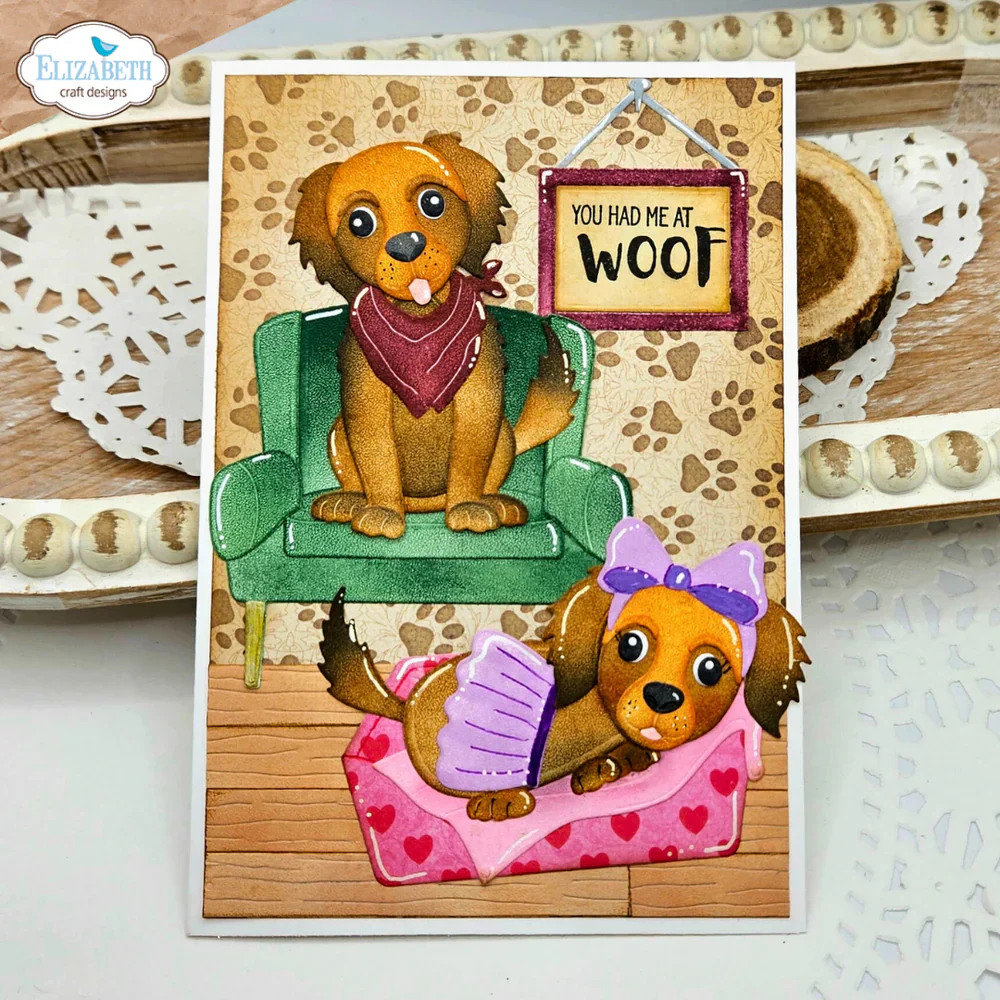 Elizabeth Craft Designs Dog Days Sentiments Stamp Set - Image 4