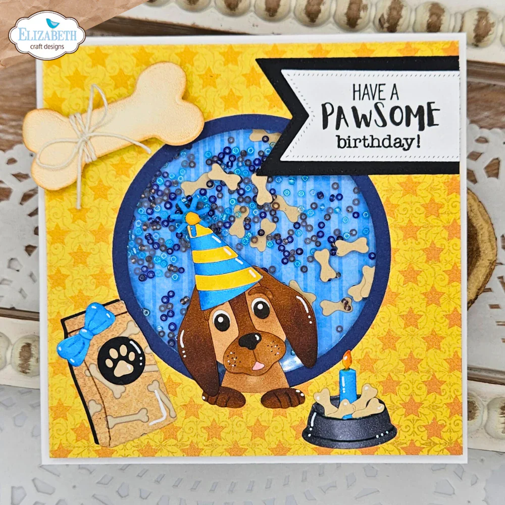 Elizabeth Craft Designs Dog Days Sentiments Stamp Set - Image 5