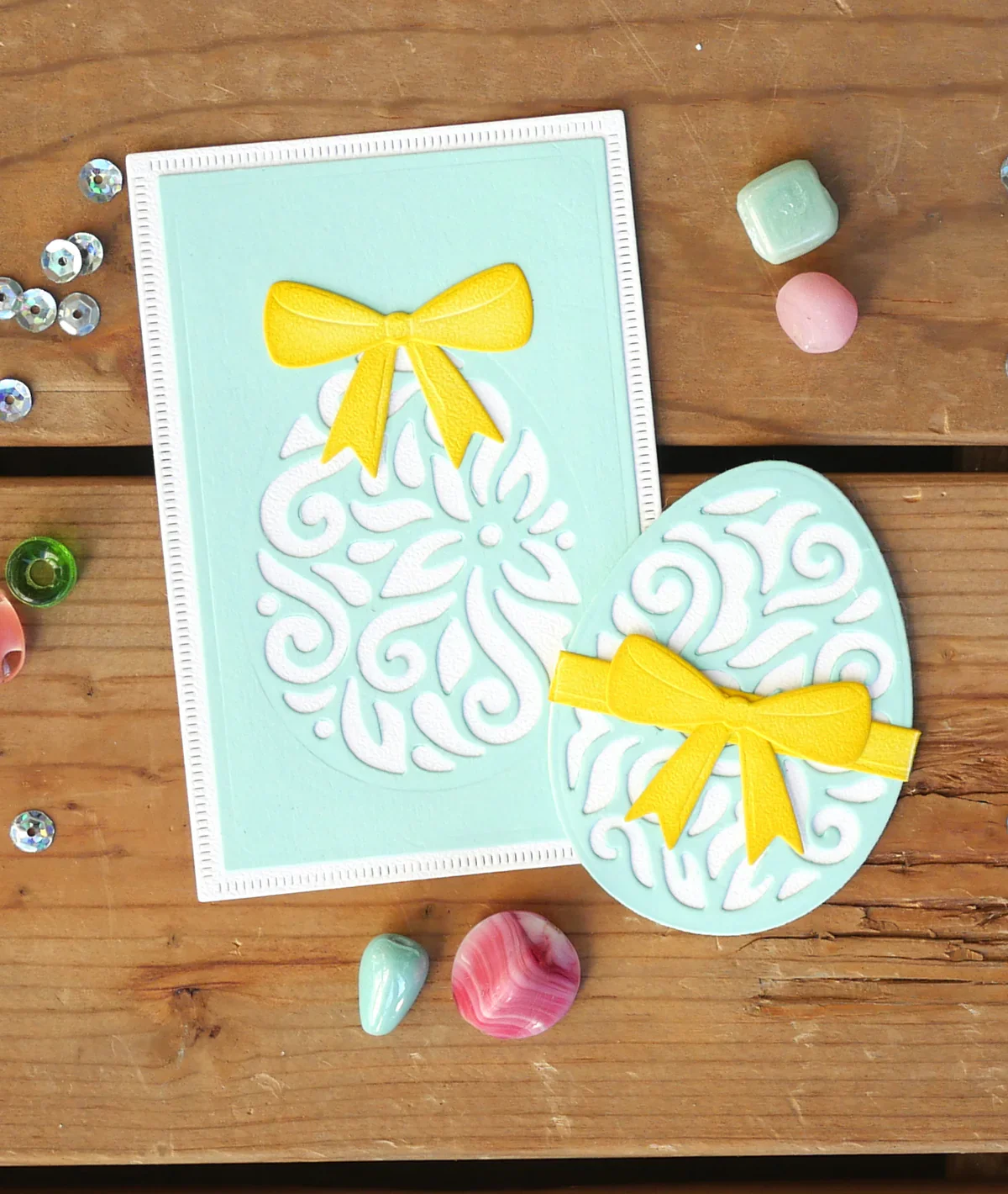 Elizabeth Craft Designs Elegant Easter Eggs Small Metal Die Set - Image 3