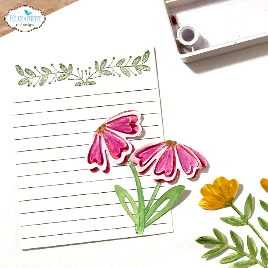 Elizabeth Craft Designs Everyday Elements Bloom Stamp Set - Image 2