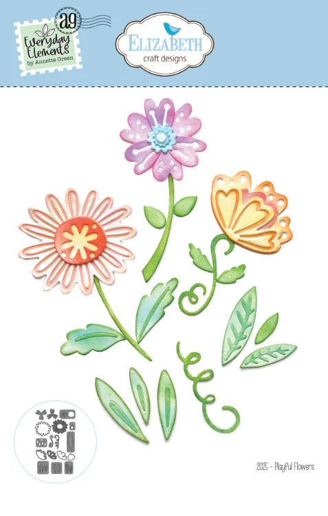 Elizabeth Craft Designs Everyday Elements Playful Flowers Die Set - Image 5