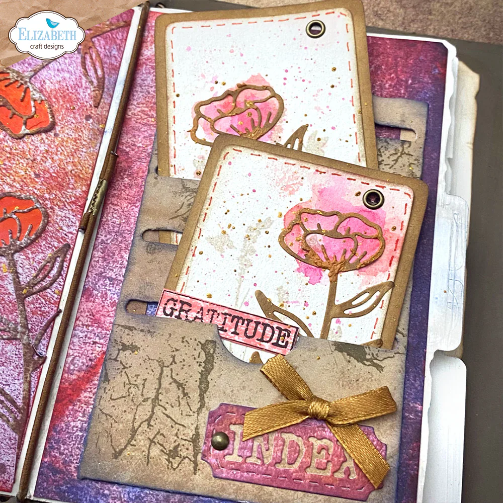 Elizabeth Craft Designs Floral Slots File Folder Metal Die Set - Image 6