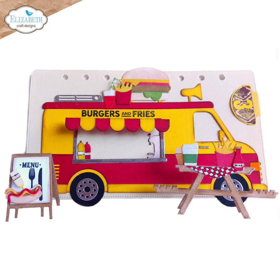 Elizabeth Craft Designs Food Truck Die Set 2012 - Image 8