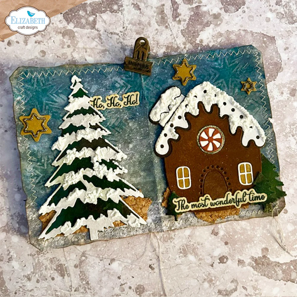 Elizabeth Craft Designs Gingerbread House Metal Die Set - Image 14