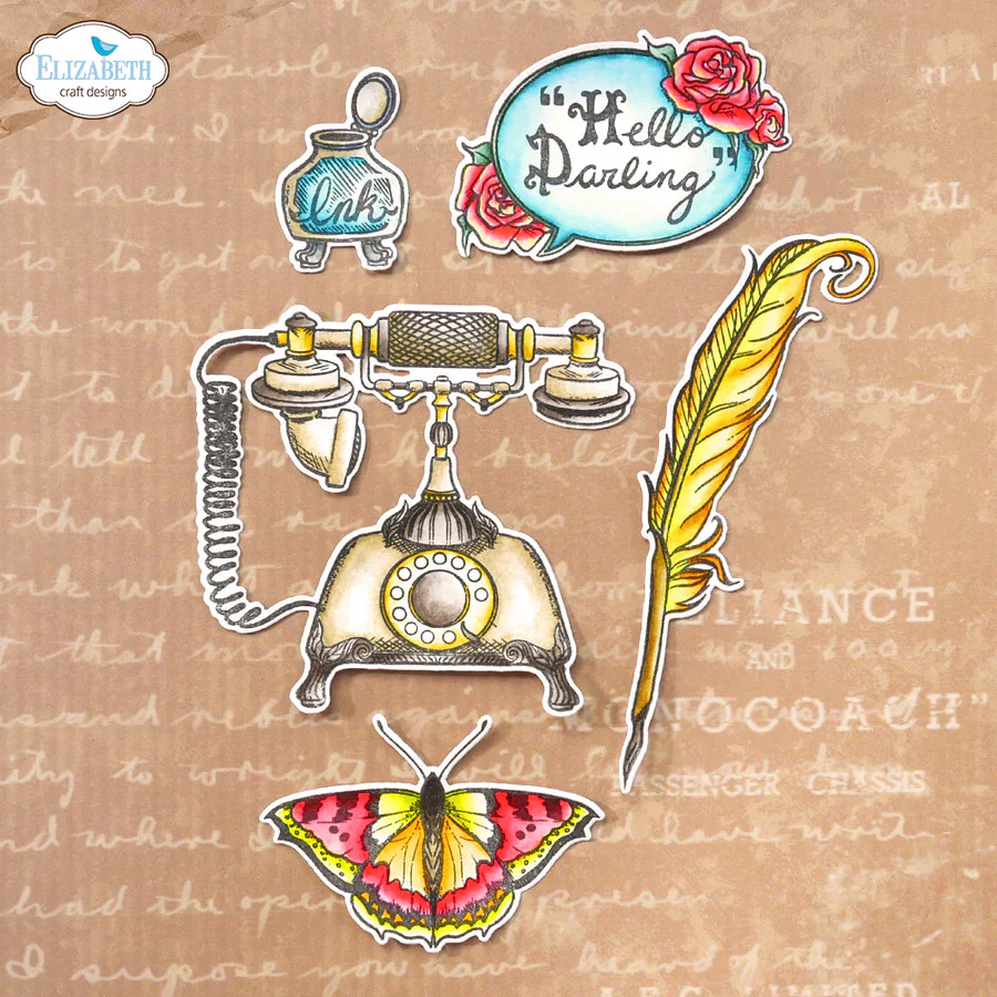 Elizabeth Craft Designs Hello Darling Die Set 1999 - Image 6