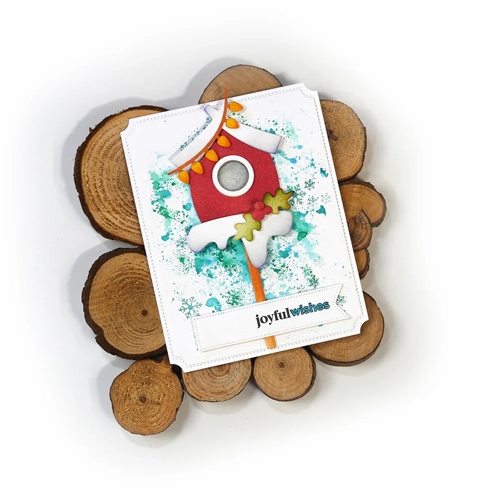 Elizabeth Craft Designs Holiday Birdhouse Metal Die Set - Image 4