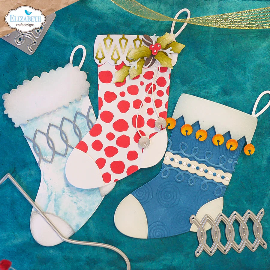 Elizabeth Craft Designs Holiday Stocking Die Set - Image 4